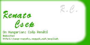 renato csep business card