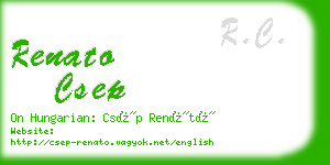 renato csep business card